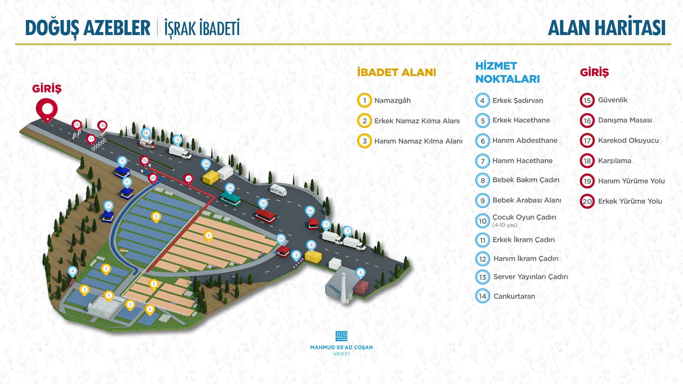 2. Doğuş İşrak Buluşması Alan Haritası — Gelibolu Azebler Namazgâhı