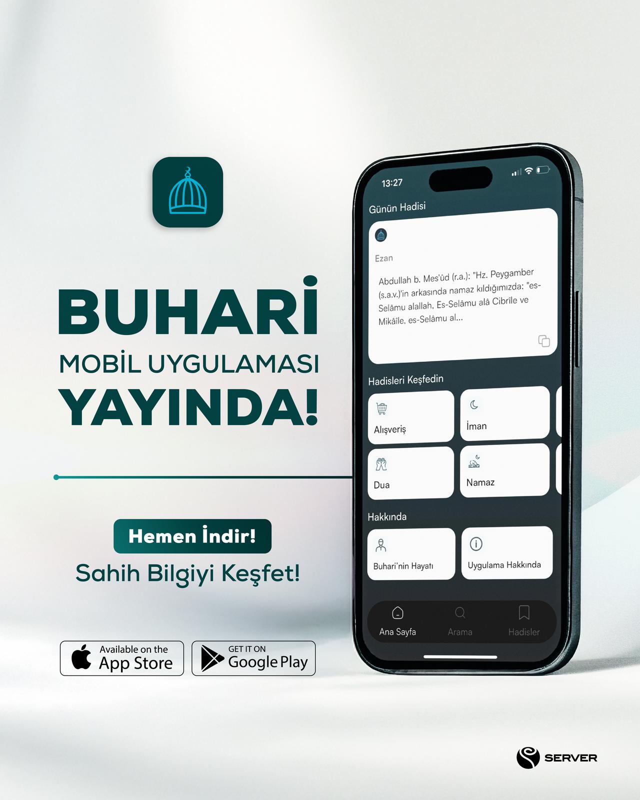 Buhari Mobil Uygulaması tanıtım görseli